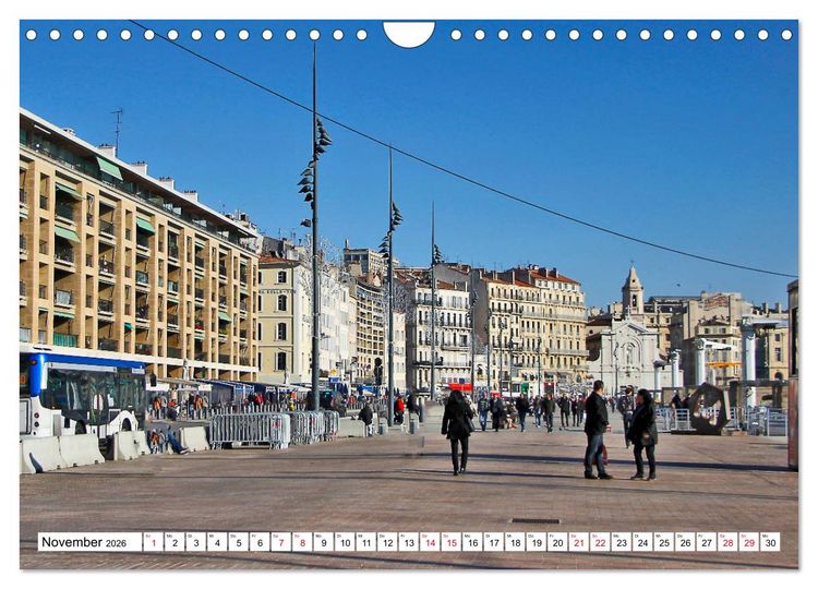Produktbild: Marseille vom Frankfurter Taxifahrer Petrus Bodenstaff (Wandkalender 2026 DIN A4 quer), CALVENDO Monatskalender