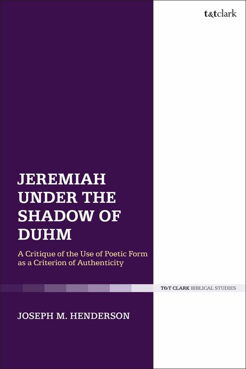 Produktbild: Jeremiah Under the Shadow of Duhm