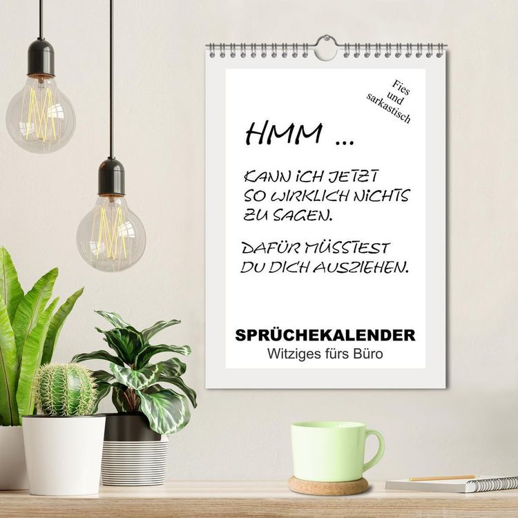 Produktbild: Spr&uuml;chekalender. Witziges f&uuml;rs B&uuml;ro (Wandkalender 2026 DIN A4 hoch), CALVENDO Monatskalender