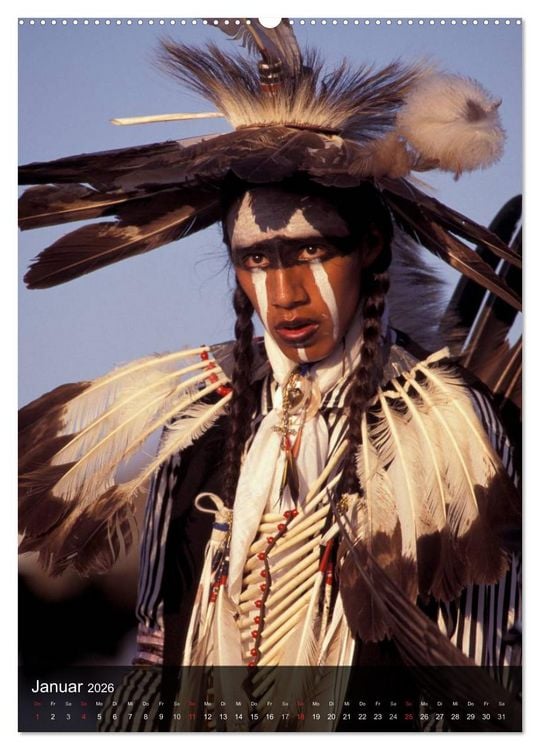 Produktbild: Indianer, Portrait Collection 1 (Wandkalender 2026 DIN A2 hoch), CALVENDO Monatskalender