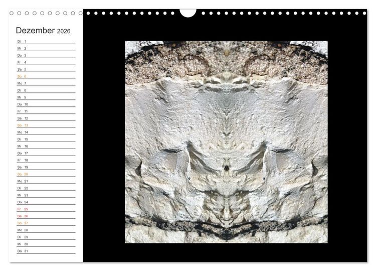 Produktbild: LiTH-Os Antlitze des Sandsteins von ID AD Art Gabi Zapf (Wandkalender 2026 DIN A3 quer), CALVENDO Monatskalender