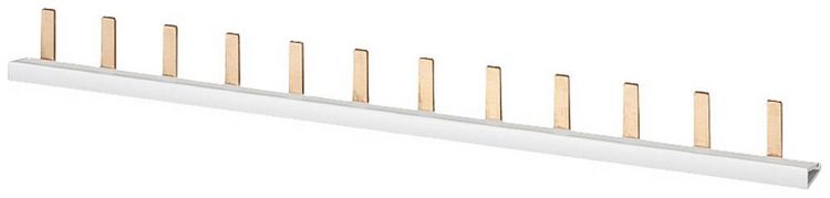 Produktbild: Siemens 5ST3730 Stiftsammelschiene ber&uuml;hrungssicher, 10mm2 1-phasig, 214mm lang schneidbar Stiftsammelschiene Wei&szlig; 10 mm&sup2; 63 A 1 St.