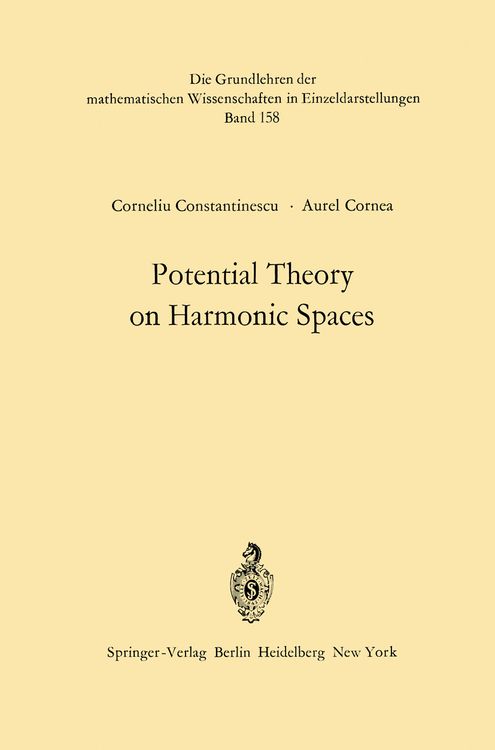 Produktbild: Potential Theory on Harmonic Spaces