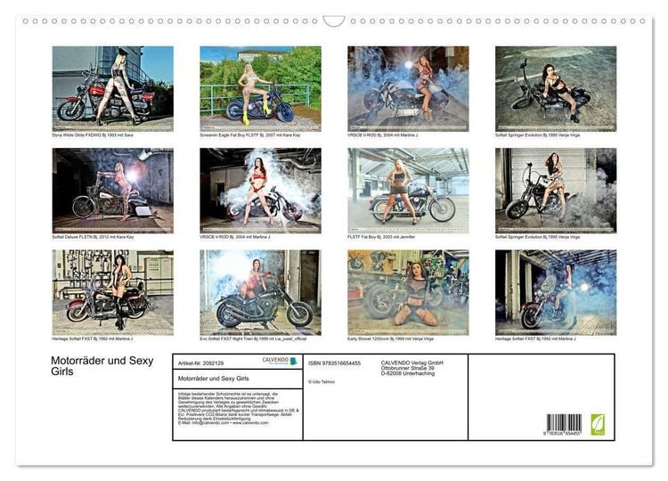 Produktbild: Motorr&auml;der und Sexy Girls (Wandkalender 2026 DIN A2 quer), CALVENDO Monatskalender
