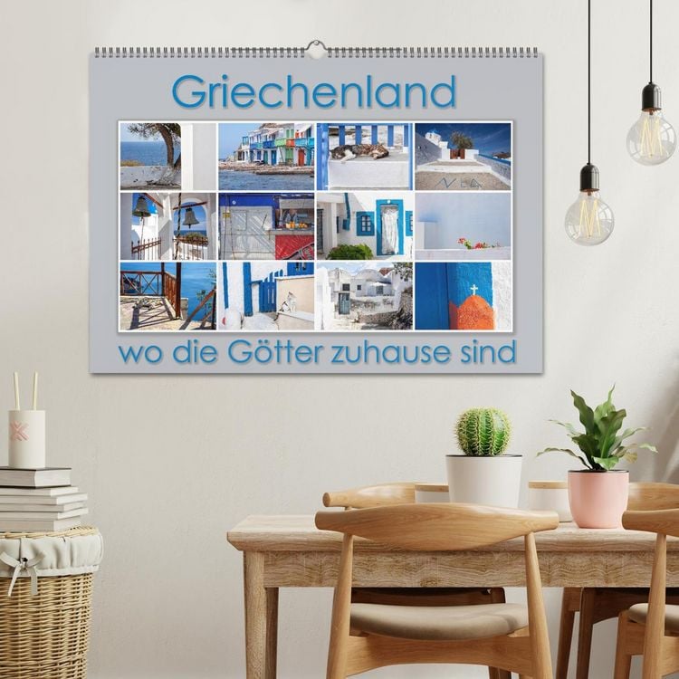 Produktbild: Griechenland - wo die G&ouml;tter zuhause sind (Wandkalender 2026 DIN A2 quer), CALVENDO Monatskalender