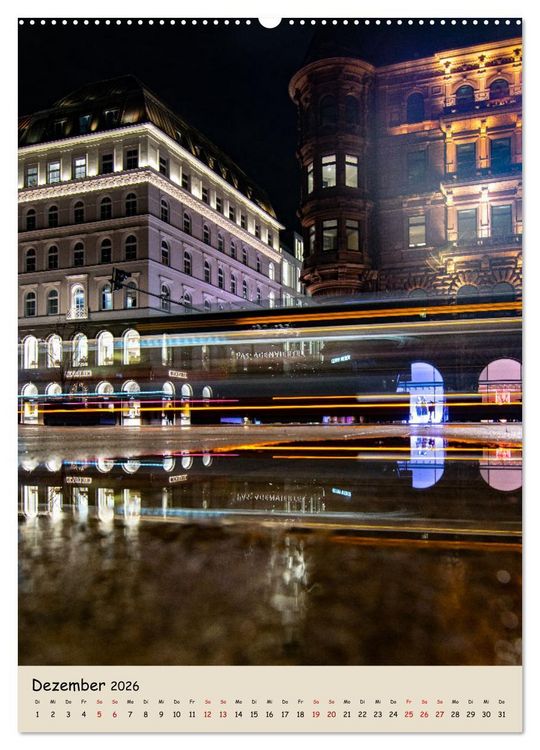 Produktbild: Hamburg Spiegelungen 2026 (hochwertiger Premium Wandkalender 2026 DIN A2 hoch), Kunstdruck in Hochglanz