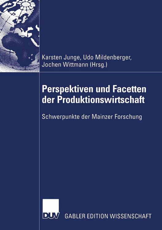 Produktbild: Perspektiven und Facetten der Produktionswirtschaft