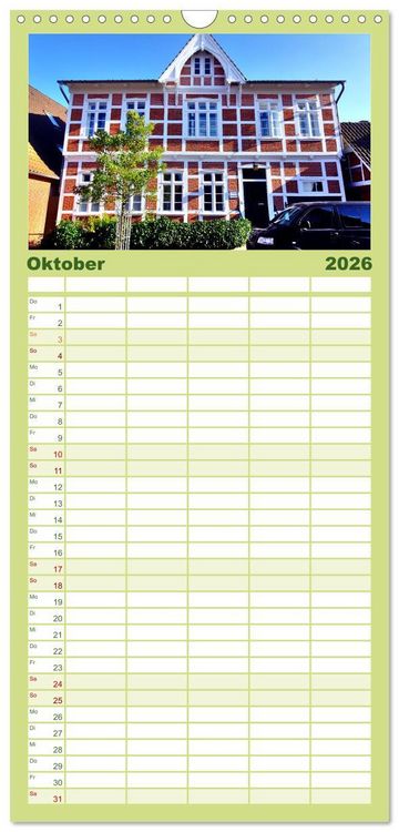 Produktbild: Familienplaner 2026 - Freiburg an der Elbe mit 5 Spalten (Wandkalender, 21 x 45 cm) CALVENDO