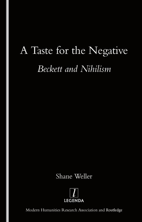 Produktbild: A Taste for the Negative
