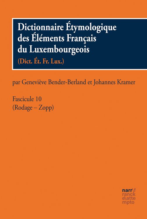 Produktbild: Dictionnaire &Eacute;tymologique des &Eacute;l&eacute;ments Francais du Luxembourgeois