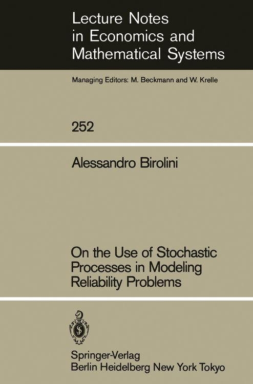 Produktbild: On the Use of Stochastic Processes in Modeling Reliability Problems