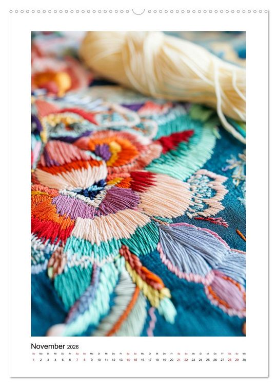 Produktbild: Ich sticke, also bin ich (Wandkalender 2026 DIN A2 hoch), CALVENDO Monatskalender
