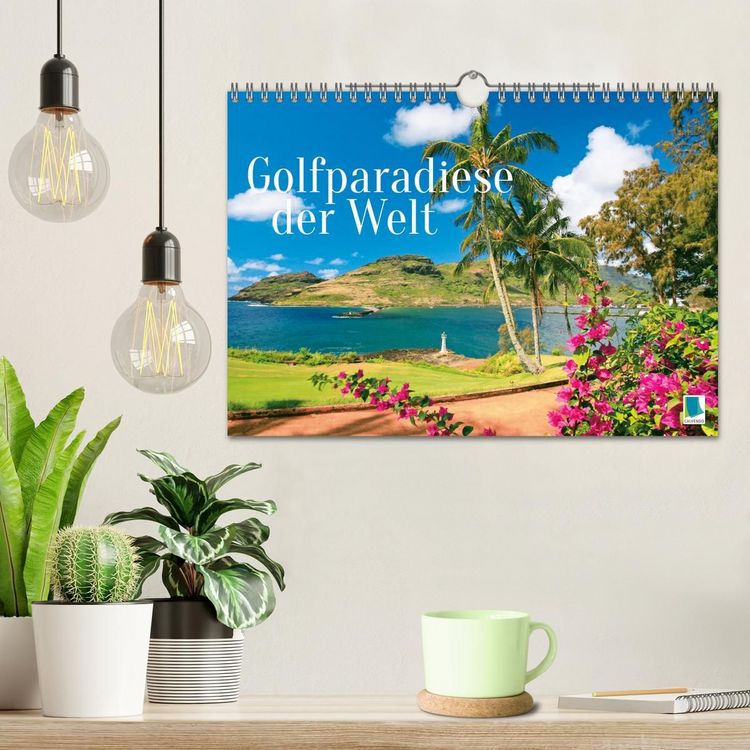 Produktbild: Golfparadiese der Welt (Wandkalender 2027 DIN A4 quer), CALVENDO Monatskalender