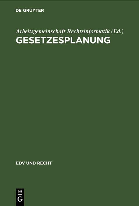 Produktbild: Gesetzesplanung