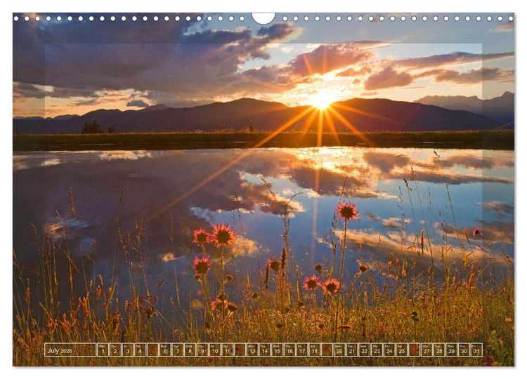 Produktbild: When the sun rises and sets (Wall Calendar 2026 DIN A3 landscape), CALVENDO 12 Month Wall Calendar
