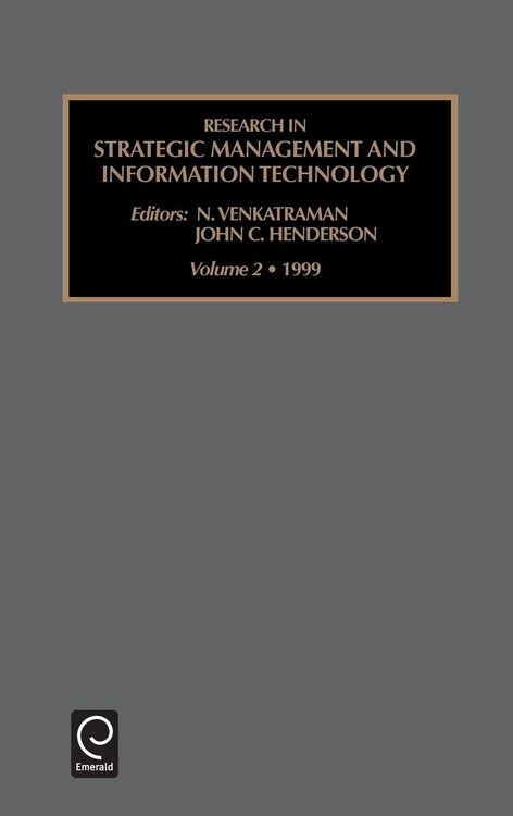Produktbild: Research in Strategic Management and Information Technology