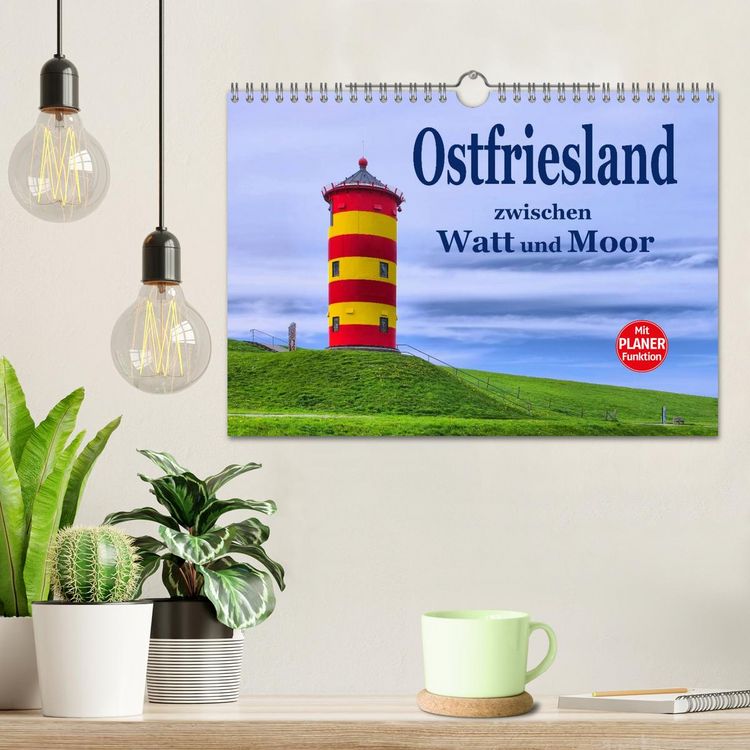 Produktbild: Ostfriesland - zwischen Watt und Moor (Wandkalender 2026 DIN A4 quer), CALVENDO Monatskalender