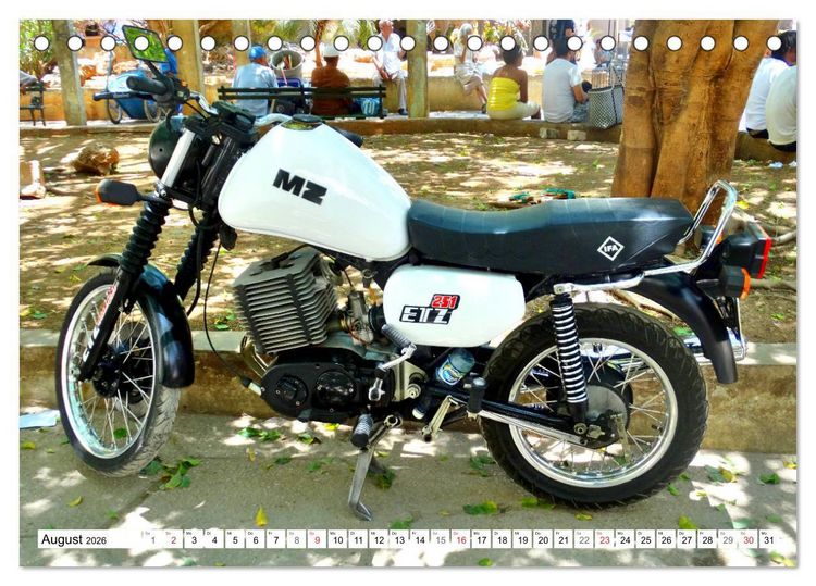 Produktbild: MZ ETZ 251 - Letztes Motorrad der DDR (Tischkalender 2026 DIN A5 quer), CALVENDO Monatskalender
