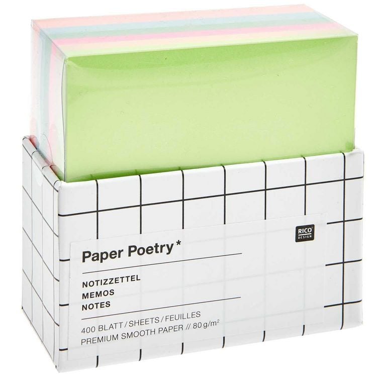 Produktbild: Notizzettel-Box Multicolor, MIX, 400 Blatt, 9 x 9 cm