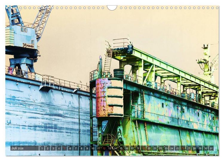 Produktbild: Photo-Art / Hamburg Hafen (Wandkalender 2026 DIN A3 quer), CALVENDO Monatskalender