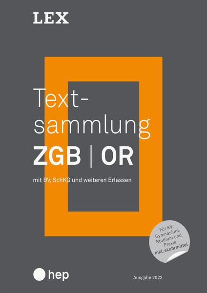 Produktbild: Textsammlung ZGB OR (Print inkl. eLehrmittel)