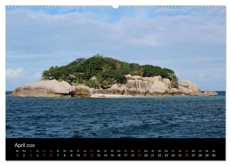 Produktbild: Seychellen (Wandkalender 2026 DIN A2 quer), CALVENDO Monatskalender