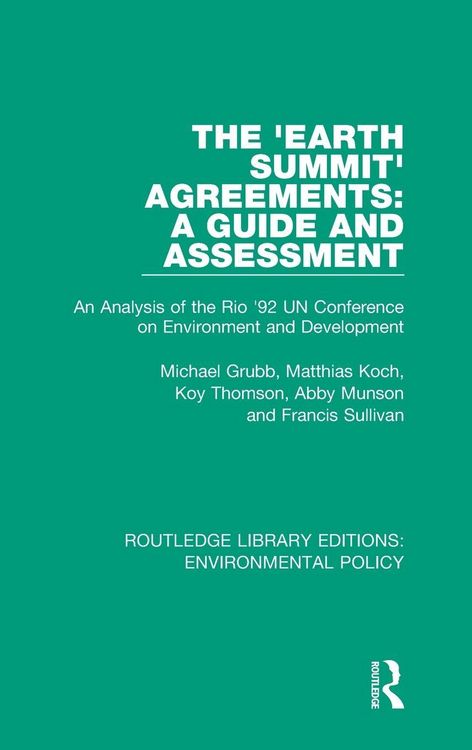 Produktbild: The 'Earth Summit' Agreements