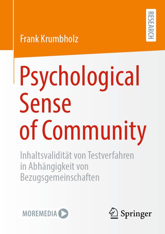 Produktbild: Psychological Sense of Community