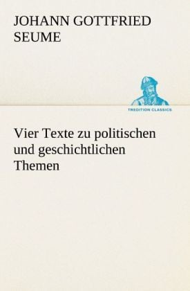 Produktbild: Vier Texte zu politischen und geschichtlichen Themen