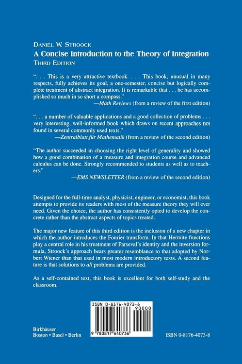 Produktbild: A Concise Introduction to the Theory of Integration