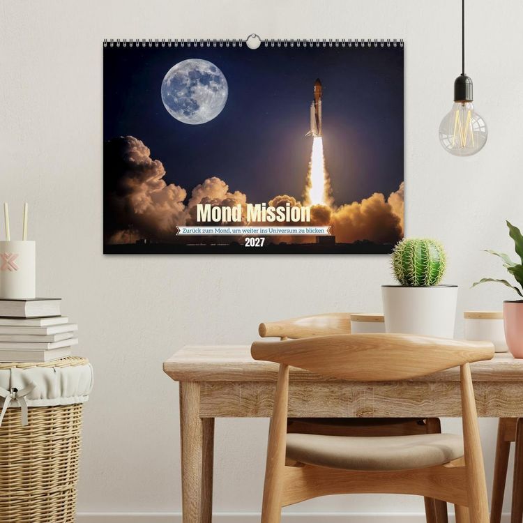 Produktbild: Mond Mission (Wandkalender 2027 DIN A3 quer), CALVENDO Monatskalender