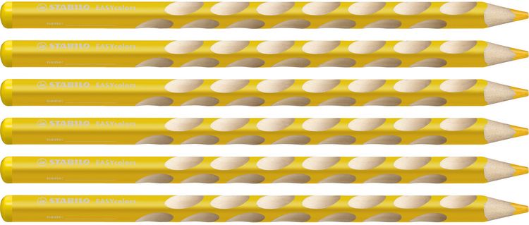 Produktbild: STABILO Ergonomischer Dreikant-Buntstift EASYcolors, f&uuml;r Linksh&auml;nder, gelb