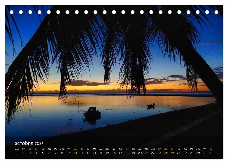 Produktbild: La R&egrave;union - C&ocirc;tes fantastiques et paysage montagneux (Calendrier de bureau 2026 DIN A5 vertical), CALVENDO calendrier mensuel