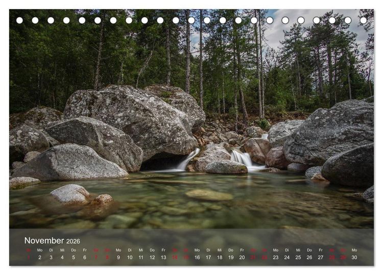 Produktbild: Korsika - Faszinierende Landschaften (Tischkalender 2026 DIN A5 quer), CALVENDO Monatskalender