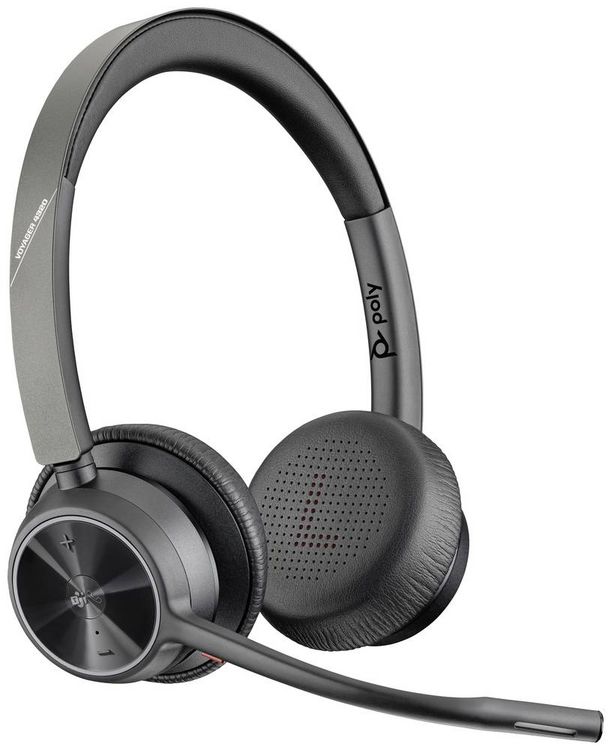 Produktbild: HP Poly Voyager 4320-M +BT700 Dongle On Ear Headset Bluetooth&reg; Stereo Schwarz Noise Cancelling Lautst&auml;rkeregelung