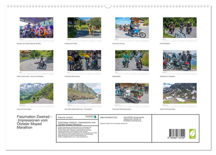Produktbild: Faszination Zweirad - Impressionen vom &Ouml;tztaler Moped Marathon (hochwertiger Premium Wandkalender 2027 DIN A2 quer), Kunstdruck in Hochglanz