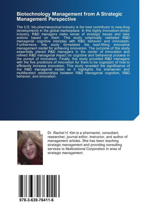 Produktbild: Biotechnology Management from A Strategic Management Perspective
