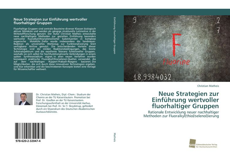 Produktbild: Neue Strategien zur Einf&uuml;hrung wertvoller fluorhaltiger Gruppen