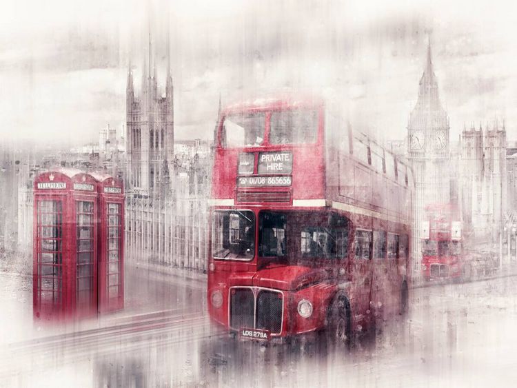 Produktbild: CALVENDO Puzzle City-Art LONDON Westminster Collage | 1000 Teile Lege-Gr&ouml;&szlig;e 64x48cm Foto-Puzzle f&uuml;r gl&uuml;ckliche Stunden