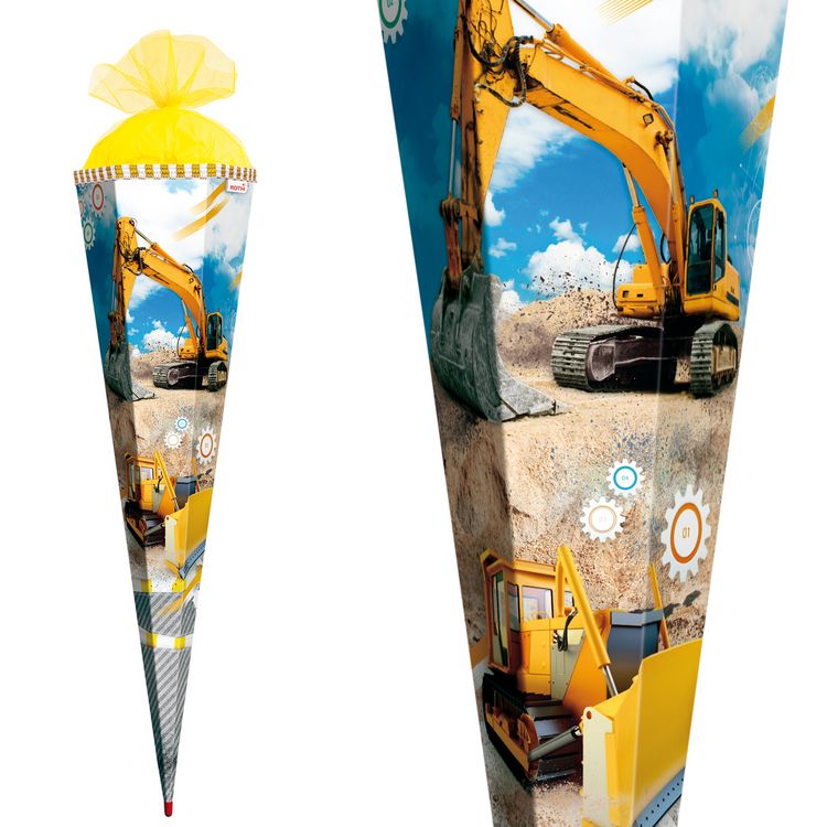 Produktbild: Motiv-Schult&uuml;te 85cm, Bagger
