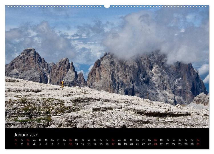 Produktbild: Die Dolomiten &ndash; Wanderparadies in S&uuml;dtirol (hochwertiger Premium Wandkalender 2027 DIN A2 quer), Kunstdruck in Hochglanz
