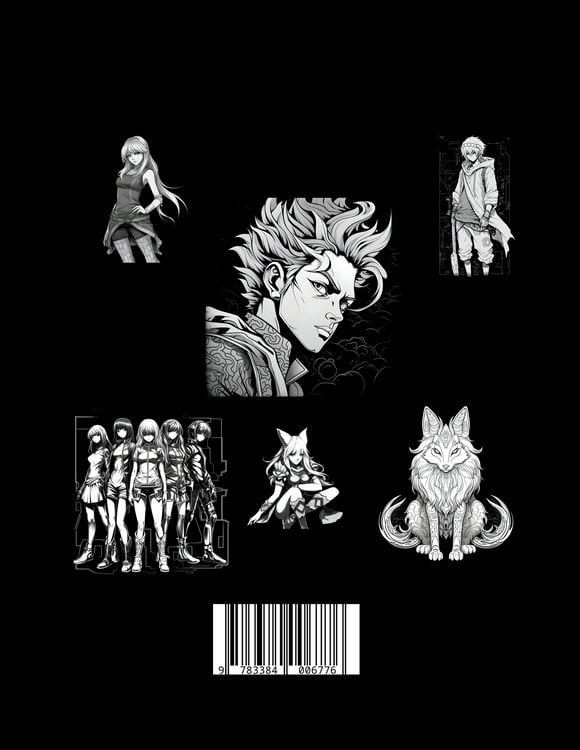 Produktbild: Black Manga Malbuch.