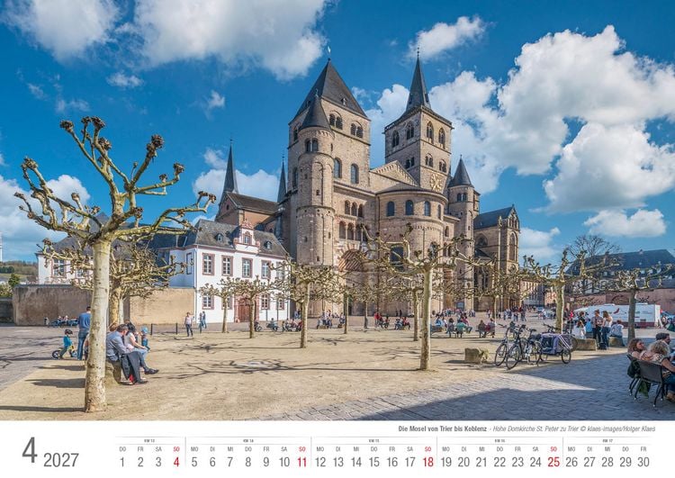 Produktbild: Die Mosel von Trier bis Koblenz 2026 Bildkalender A3 Spiralbindung