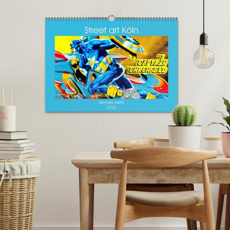 Produktbild: Street art K&ouml;ln Michael Jaster (Wandkalender 2026 DIN A3 quer), CALVENDO Monatskalender