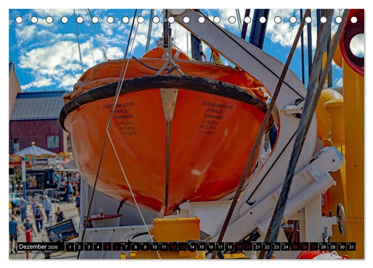 Produktbild: Feuerschiff Elbe 1 - In der Hansestadt Wismar (Tischkalender 2026 DIN A5 quer), CALVENDO Monatskalender