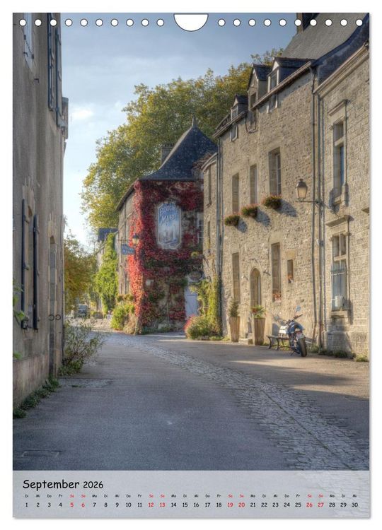 Produktbild: Rochefort-en-Terre. Traumdorf in der Bretagne (Wandkalender 2026 DIN A4 hoch), CALVENDO Monatskalender