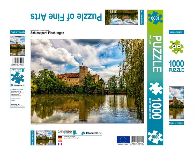 Produktbild: CALVENDO Puzzle Schlosspark Flechtingen | 1000 Teile Lege-Gr&ouml;&szlig;e 64x48cm Foto-Puzzle f&uuml;r gl&uuml;ckliche Stunden