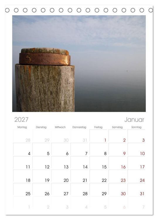 Produktbild: Tischplaner 2027 - F&ouml;hr 2027. Portr&auml;t einer Insel (A5 Tischkalender zum Aufstellen) CALVENDO