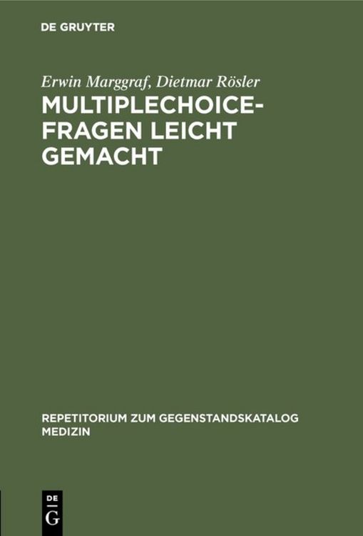 Produktbild: Multiplechoice-Fragen leicht gemacht