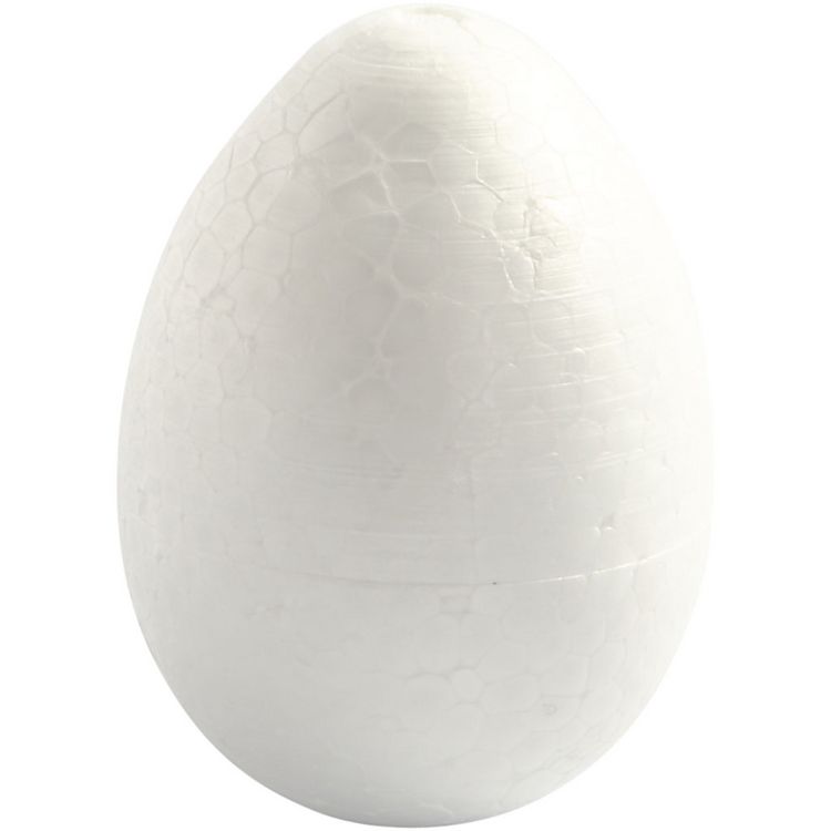 Produktbild: Creativ Company Styropor-Eier, H 10 cm, Wei&szlig;, 5 Stk